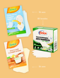 🌿 Pack Limpieza Completa | VAMZ Shop ✨ Limpieza eficaz y sostenible para todo tu hogar ✨ Este pack incluye: 🧺 Detergente en tiras (80 lavados) – Ropa limpia sin residuos ni plásticos. 🧼 Friegasuelos en tiras – Suelos impecables, sin tóxicos y seguro para niños y mascotas. 🛁 Desinfectante en tiras – Higiene profunda sin químicos agresivos, ideal para baños y superficies. 🌍 Fórmulas biodegradables, sin plásticos y fáciles de usar. Ahorra espacio y limpia de forma responsable. 📢 Haz el cambio a la limpieza ecológica. ¡Pruébalo hoy!